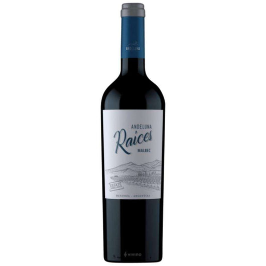 Andeluna Raices Malbec Red Wine Bottle   