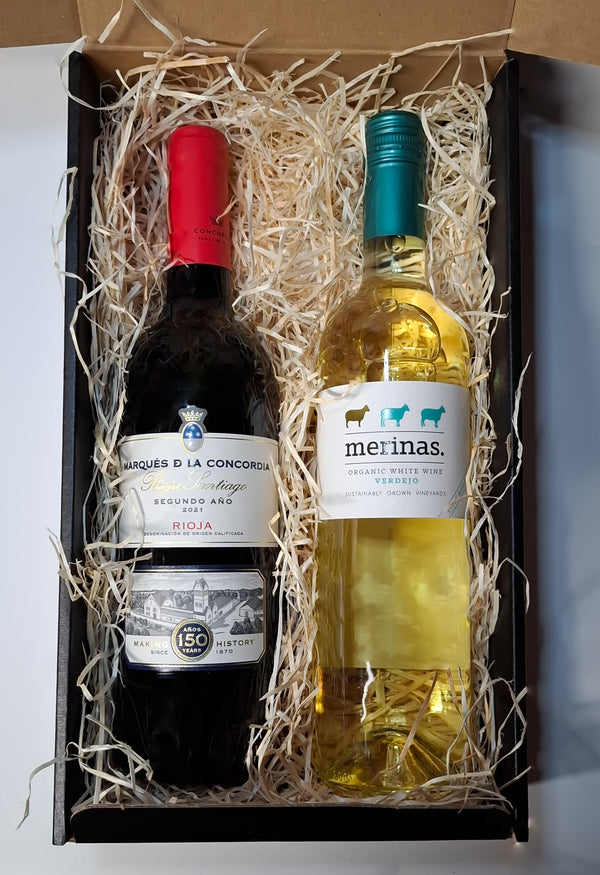 The Holly Pair: Marqués de la Concordia Rioja & Merinas Organic Verdejo Twin Pack